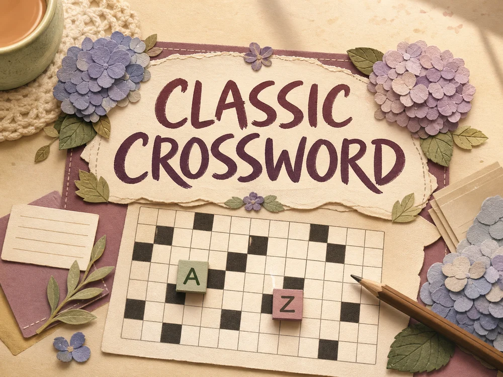 Classic crossword poster